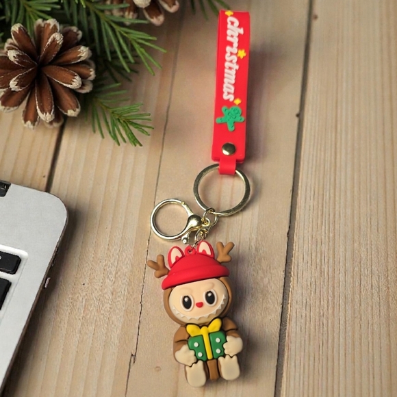 Fashion Labubu Accessories - Christmas Labubu Keychain